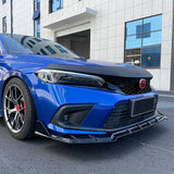22-23 Honda Civic Si & Hatchback Tpye R Style Upper Grille - Gloss Black ABS