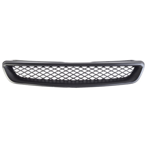 96-98 Honda Civic Type-R style Black Mesh ABS Front Hood Grille Grill