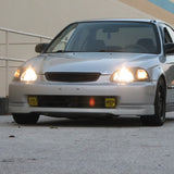 96-98 Honda Civic Type-R style Black Mesh ABS Front Hood Grille Grill