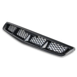 99-00 Honda Civic Mugen Style Black Mesh ABS Front Hood Grille