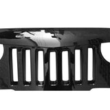 97-06 Jeep Wrangler TJ V1 Angry Bird Style Grille Gloss Black ABS