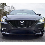 17-18 Mazda 6 Mesh Style Front Upper Grille Gloss Black - ABS