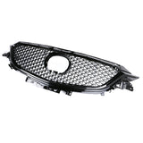 17-18 Mazda 6 Mesh Style Front Upper Grille Gloss Black - ABS