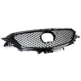 17-18 Mazda 6 Mesh Style Front Upper Grille Gloss Black - ABS