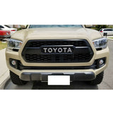 16-19 Toyota Tacoma Front Hood Bumper Grille Mesh Insert - Carbon Print
