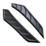 16-18 Honda Civic 10th V2 Style Hood Vents 2 Pcs Black ABS