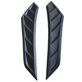 16-18 Honda Civic 10th V2 Style Hood Vents 2 Pcs Black ABS