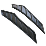 16-18 Honda Civic 10th V2 Style Hood Vents 2 Pcs Black ABS