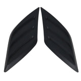 16-18 Honda Civic V3 Style Air Flow Vent Hood Vent Scoop Black - ABS
