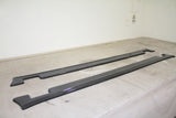 16- Tesla Model X 4D Side Skirt Extensions Maxton Style - Carbon Fiber