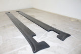 16- Tesla Model X 4D Side Skirt Extensions Maxton Style - Carbon Fiber