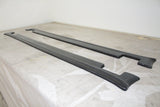 16- Tesla Model X 4D Side Skirt Extensions Maxton Style - Carbon Fiber
