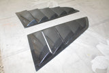 14-19 Chevy Corvette C7 Classic Style Side Window Louvers - PC Unpainted