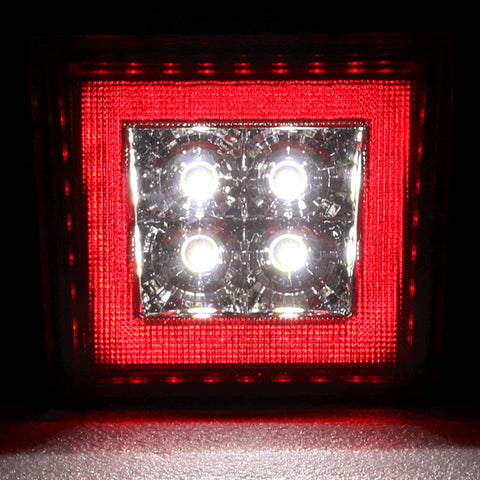 Universal Square Red LED Rear Tail Third 3RD Brake Lights Stop Safety Lamp