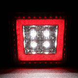 Universal Square Smoke LED Rear Tail Third 3RD Brake Lights Stop Safety Lamp