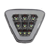 Universal Triangle Smoke LED Rear Tail 3RD Brake Lights Lamp