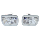 7X6 H4 H6014 H6052 H6054 Halo Diamond Headlights Lamps Square 7X6 Inch