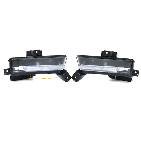 16-20 Chevy Camaro SS DRL Fog Lights Clear No Turn Signal Function 2PC