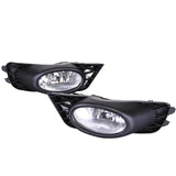 09-11 Honda Civic 4Dr Sedan Clear Lens Fog Lights Lamps Kit OE Style Pair