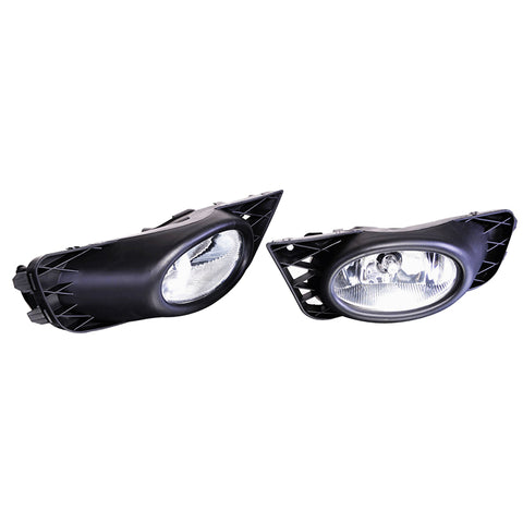 09-11 Honda Civic 4Dr Sedan Clear Lens Fog Lights Lamps Kit OE Style Pair