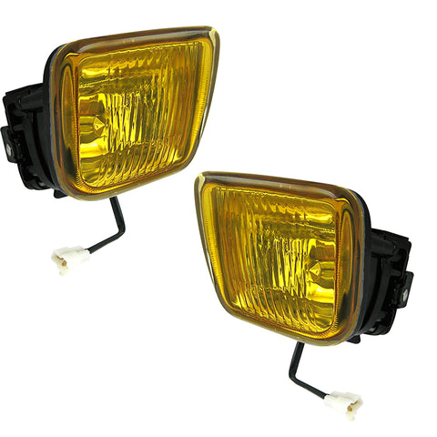 96-98 Honda Civic EK JDM Yellow Fog Lights Lamps Kit