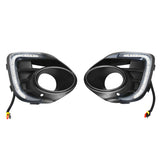 15-17 Mitsubishi Lancer OE Style Black Front Lower Foglights Cover W/ LED