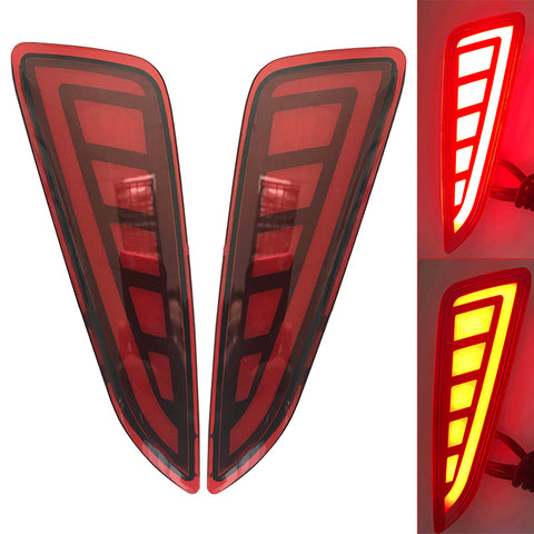 17-18 Toyota CHR LED Rear Bumper Side Reflectors Lights Tail Lights