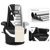 G-ROCKER Queen Throne Video Gaming Chair with RGB LED Lights, High Back Ergonomic Swivel Reclining Chair with Massage Lumbar Support, Backrest and Footrest, Headrest and Cupholders