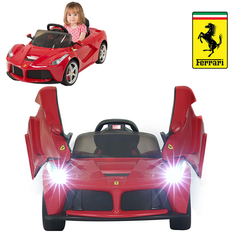 Rastar Ferrari LaFerrari Ride On Car With Remote Control For Kids | 12V Power Battery Official Licensed Kid Car To Drive With 2.4G Radio Parental Control Red