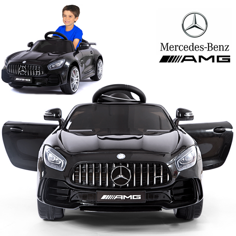 Mercedes Benz AMG GTR Electric Ride On Car With Remote Control For Kids | 12V Power Battery Official Licensed Kid Car To Drive With 2.4G Radio Parental Control Opening Doors