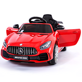 Mercedes Benz AMG GTR Electric Ride On Car With Remote Control For Kids | 12V Power Battery Official Licensed Kid Car To Drive With 2.4G Radio Parental Control Opening Doors