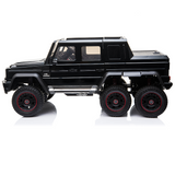Licensed Mercedes Benz AMG G63 6x6 Kids Ride On Car with 2.4G Remote Control, 12V 4 Motors, Stroller Function, Openable Doors, Spring Suspension, USB MP3 Player & Bluetooth Function