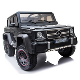 Licensed Mercedes Benz AMG G63 6x6 Kids Ride On Car with 2.4G Remote Control, 12V 4 Motors, Stroller Function, Openable Doors, Spring Suspension, USB MP3 Player & Bluetooth Function