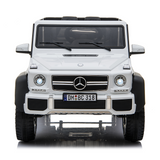 Licensed Mercedes Benz AMG G63 6x6 Kids Ride On Car with 2.4G Remote Control, 12V 4 Motors, Stroller Function, Openable Doors, Spring Suspension, USB MP3 Player & Bluetooth Function