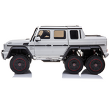 Licensed Mercedes Benz AMG G63 6x6 Kids Ride On Car with 2.4G Remote Control, 12V 4 Motors, Stroller Function, Openable Doors, Spring Suspension, USB MP3 Player & Bluetooth Function