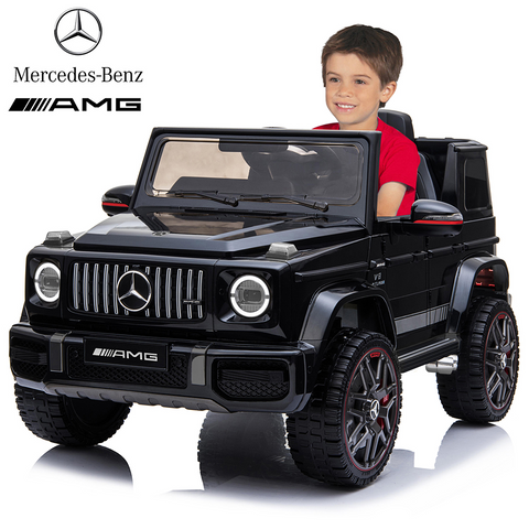 Licensed Mercedes Benz AMG G63 Ride On Car with Remote Control for Kids, Suspension System, Openable Doors, LED Lights, 2 Motors, MP3 Player, New Version