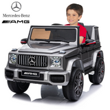 Licensed Mercedes Benz AMG G63 Ride On Car with Remote Control for Kids, Suspension System, Openable Doors, LED Lights, 2 Motors, MP3 Player, New Version