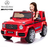 Licensed Mercedes Benz AMG G63 Ride On Car with Remote Control for Kids, Suspension System, Openable Doors, LED Lights, 2 Motors, MP3 Player, New Version