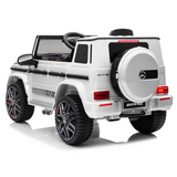 Licensed Mercedes Benz AMG G63 Ride On Car with Remote Control for Kids, Suspension System, Openable Doors, LED Lights, 2 Motors, MP3 Player, New Version