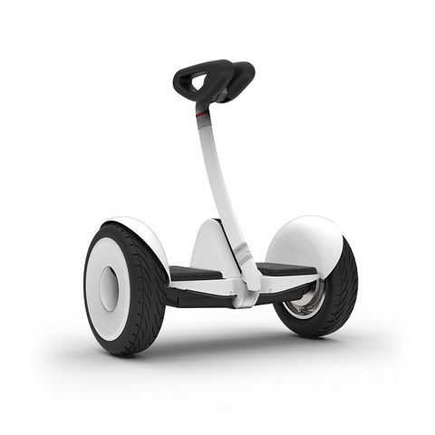 Ninebot S by Segway Smart Self Balancing Transporter 13.7 Mile Range, 10 MPH of Top Speed, 10.5-Inch Pneumatic Air Filled Tires, Mobile App Control, Customizable LED Lights (White)