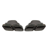 15-18 Benz GLE GLS SL C-Class AMG Style Exhaust Tips Black Chrome