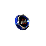 Honda Acura Power Blue Chrome 2 Tone JDM Billet Engine Oil Cap