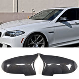14-16 BMW F07 F10 F11 Side Mirror Cover Pair - Carbon Fiber