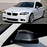14-16 BMW F07 F10 F11 Side Mirror Cover Pair - Carbon Fiber