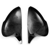 22-23 Honda Civic Horns Style Rear View Side Mirror Covers - Gloss Black ABS