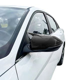 21-22 Hyundai Elantra 4D Rear View Side Mirror Cover - Carbon Fiber Print ABS
