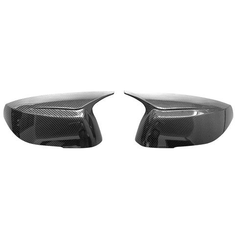 14-22 Infiniti Q50 Q60 Rear View Side Mirror Cover Cap - Carbon Fiber Print