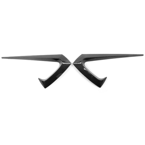 17-23 Tesla Model 3 Side Fender Camera Vent Cover Trim - Carbon Fiber Print