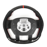 15-20 F150 Carbon Fiber Steering Wheel Alcantara W/ Red Stitch & Indicator