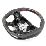 15-20 F150 Carbon Fiber Steering Wheel Leather With Red Stitch & Indicator